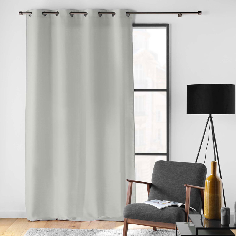 Κουρτίνα (140x260) Με Τρουκς L-C Soline Grey 1612680