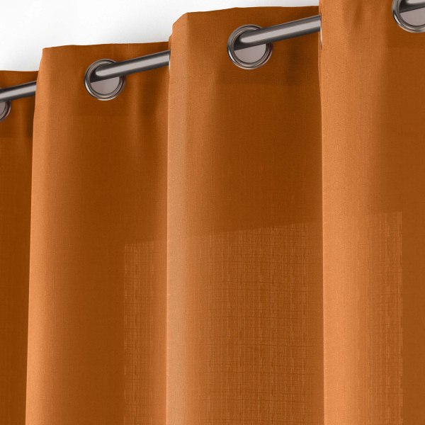 Κουρτίνα (140x260) Με Τρουκς L-C Soline Camel Brown 1612682