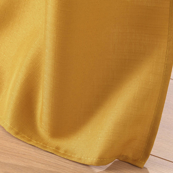 Κουρτίνα (140x260) Με Τρουκς L-C Soline Ochre 1612684