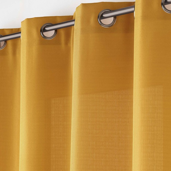 Κουρτίνα (140x260) Με Τρουκς L-C Soline Ochre 1612684