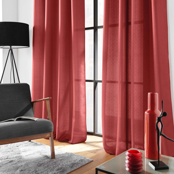 Κουρτίνα (140x260) Με Τρουκς L-C Soline Grenade 1612685