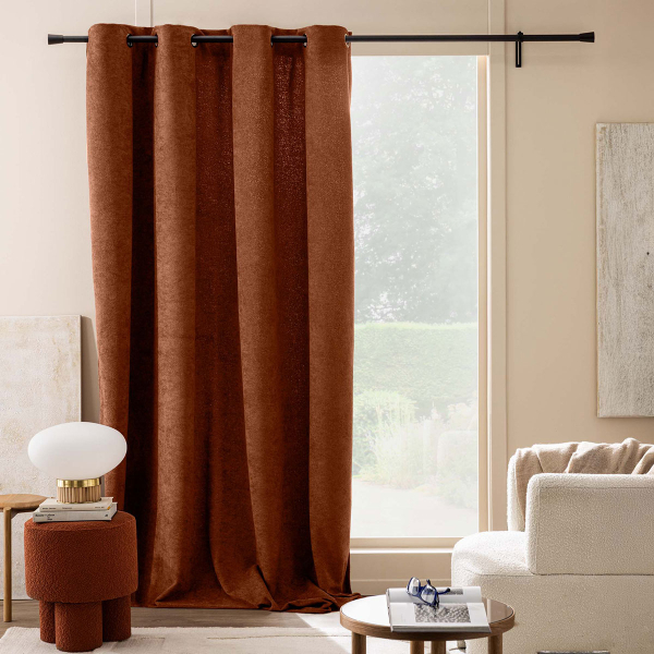 Κουρτίνα (140x260) Με Τρουκς L-C Winona Terracotta 1612767