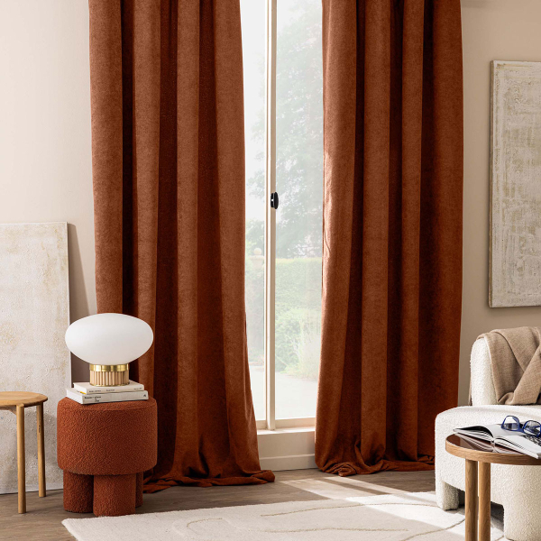 Κουρτίνα (140x260) Με Τρουκς L-C Winona Terracotta 1612767