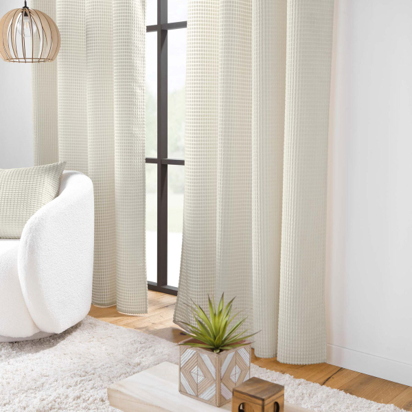 Κουρτίνα Βελουτέ (140x260) Με Τρουκς L-C Swing Naturel 1612769