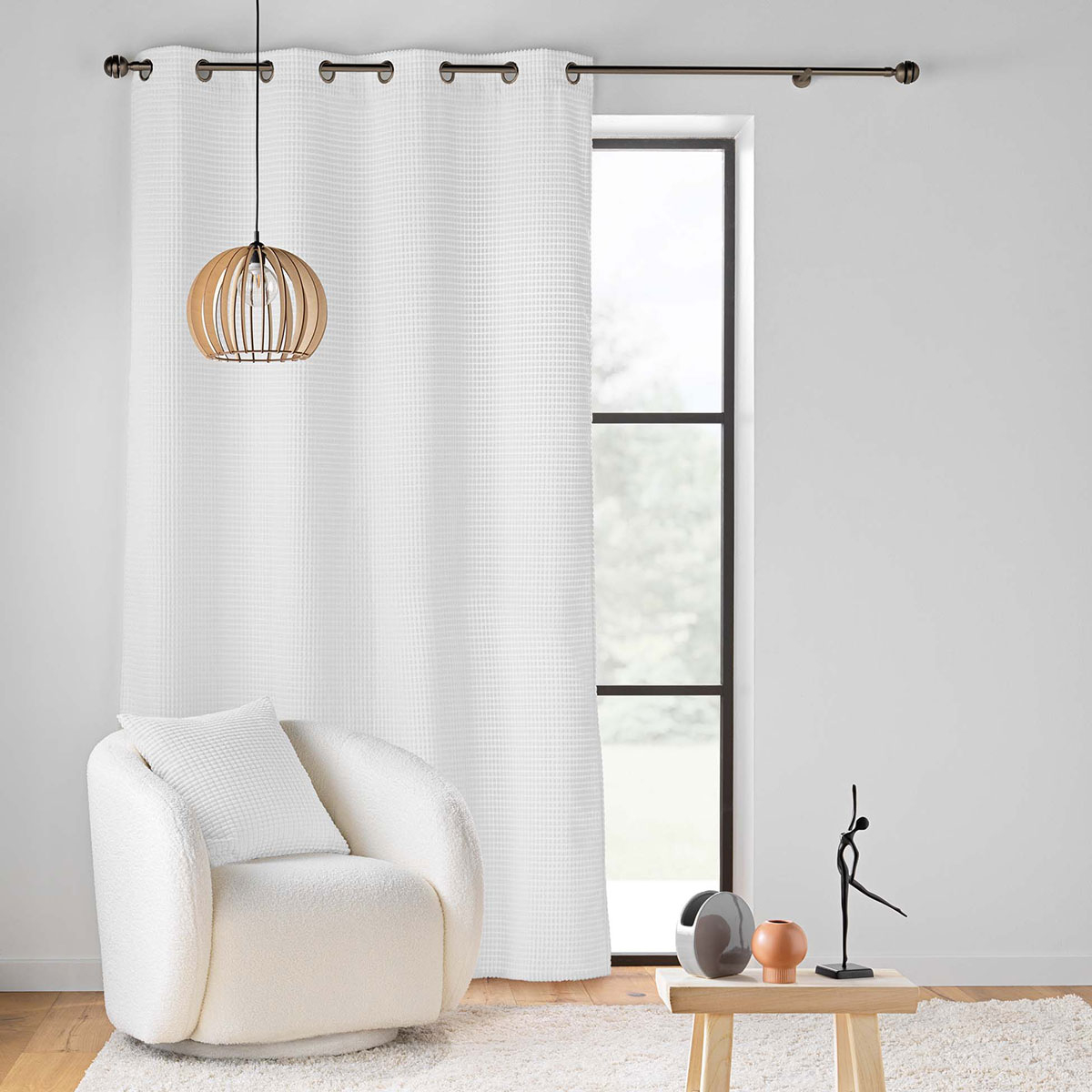 Διακοσμητικό Μαξιλάρι Βελουτέ (45X45) L-C Swing Blanc 1612772 Home Λευκά Είδη Σαλονιού Μαξιλάρια Διακοσμητικά Spitishop