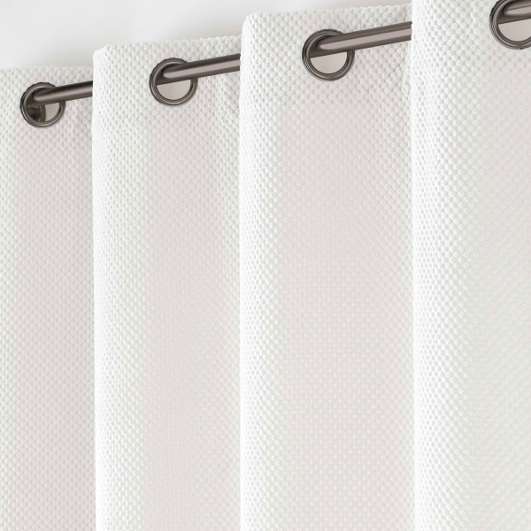 Κουρτίνα Βελουτέ (140x260) Με Τρουκς L-C Java Blanc 1612774