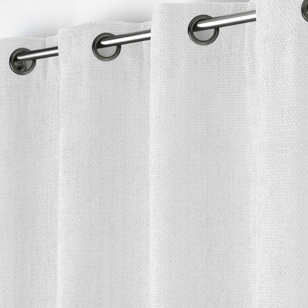 Κουρτίνα Βελουτέ (140x260) Με Τρουκς L-C Leo Blanc 1612781
