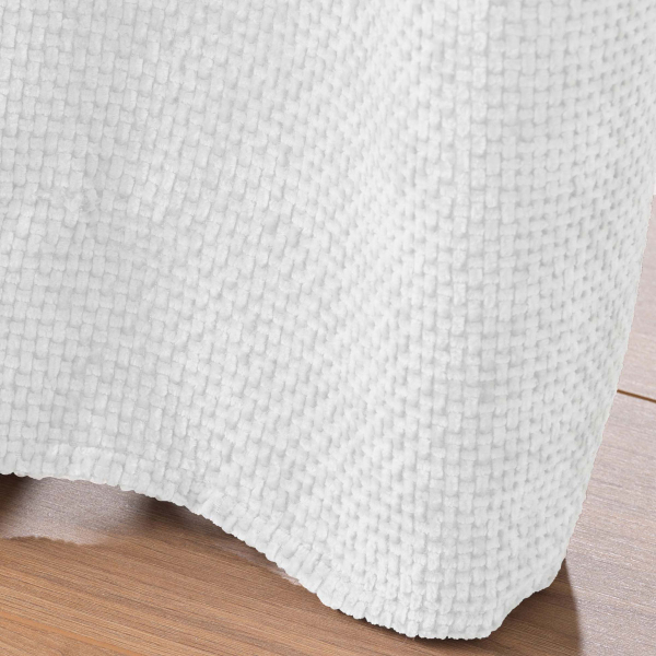 Κουρτίνα Βελουτέ (140x260) Με Τρουκς L-C Leo Blanc 1612781