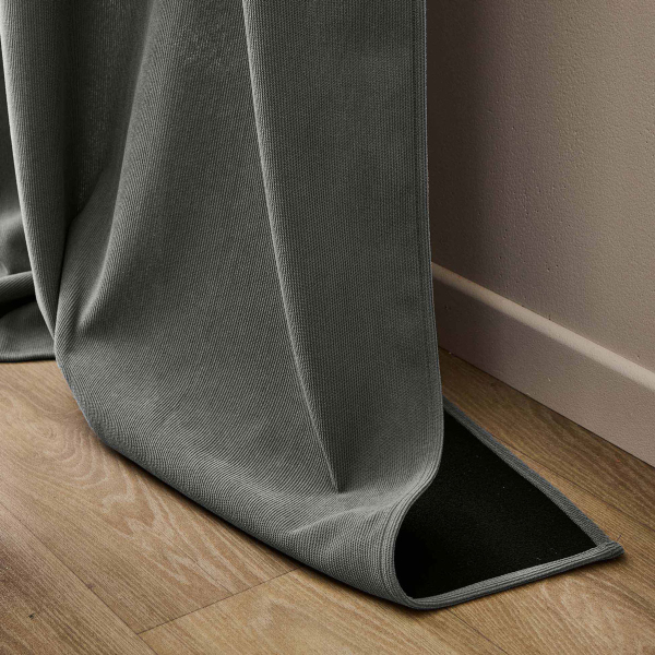 Θερμομονωτική Κουρτίνα Βελουτέ (140x260) Με Τρουκς L-C Madison Anthracite 1612800