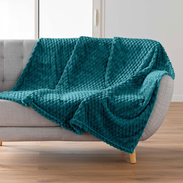 Κουβέρτα Καναπέ Fleece (125x150) L-C Mini Frosty Blue 1612813