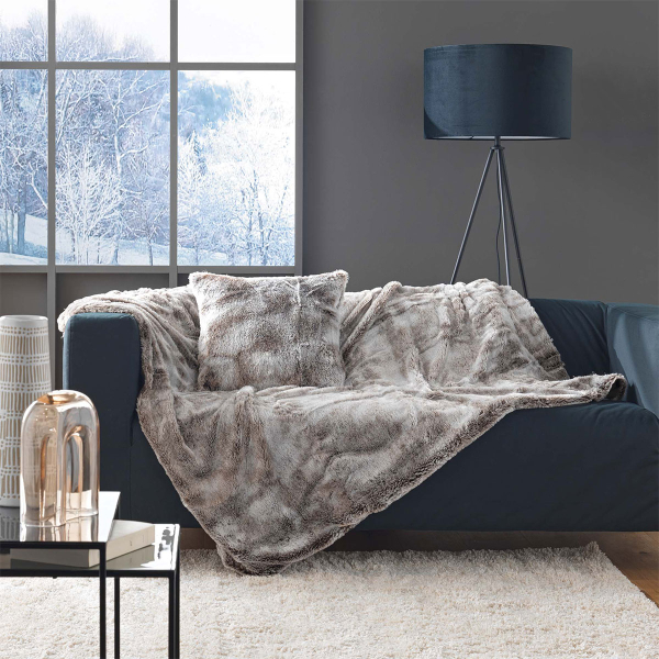 Διακοσμητικό Μαξιλάρι Γούνινο (45x45) L-C Antartic Choco 1612825