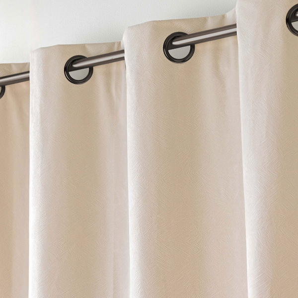 Κουρτίνα Συσκότισης Βελουτέ (140x260) Με Τρουκς L-C Olympe Naturel 1612844