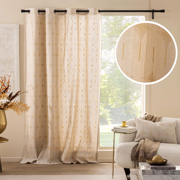 Κουρτίνα (140x240) Με Τρουκς L-C Ondine Blanc 1612872