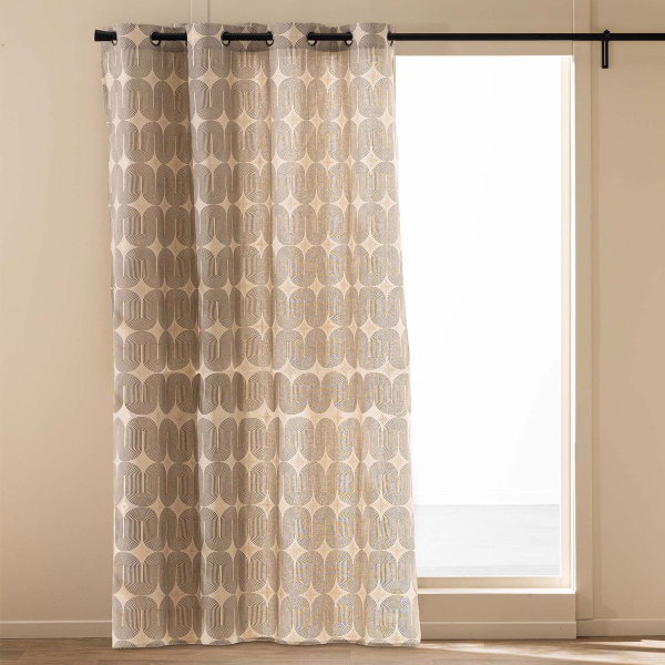 Κουρτίνα (140x240) Με Τρουκς L-C Ondine Noir 1612873