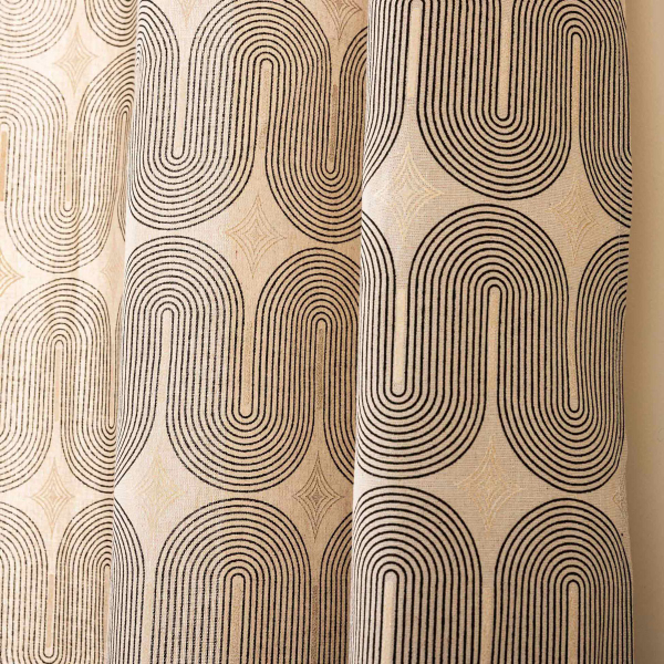 Κουρτίνα (140x240) Με Τρουκς L-C Ondine Noir 1612873