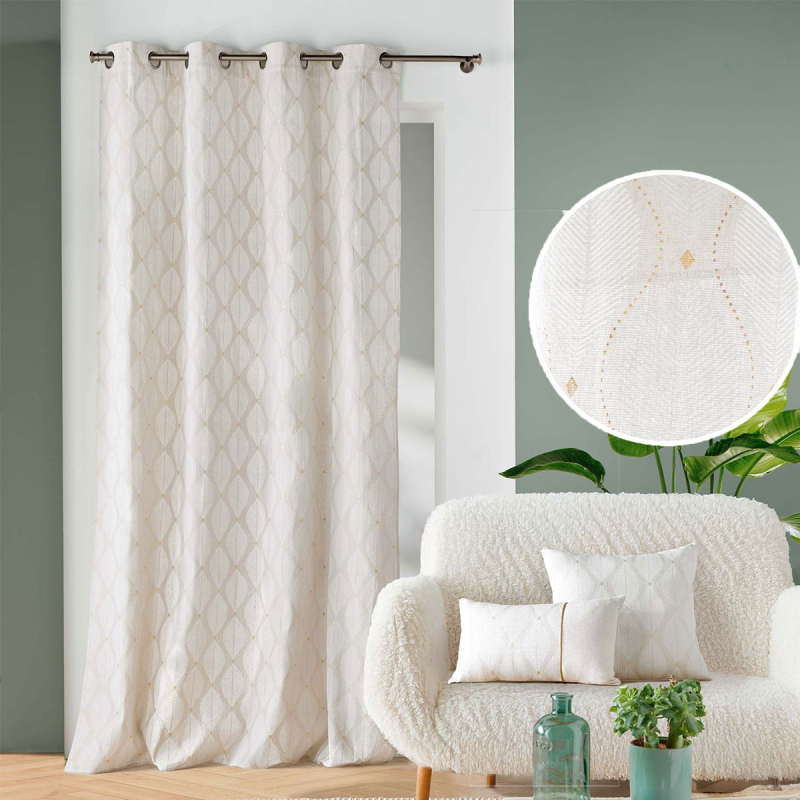 Κουρτίνα (140x240) Με Τρουκς L-C Maho Blanc 1612878