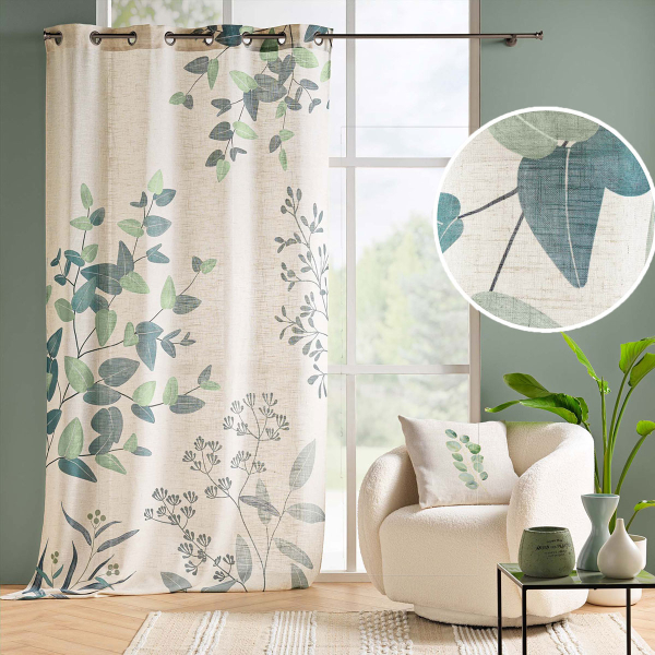 Κουρτίνα (140x260) Με Τρουκς L-C Botanica 1612884