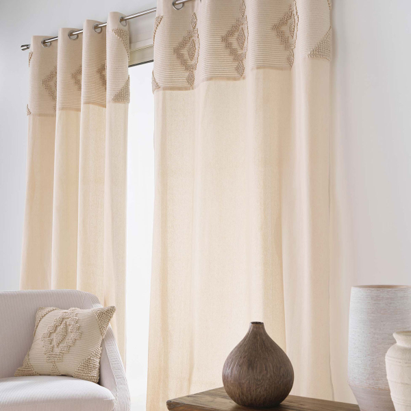 Κουρτίνα (140x240) Με Τρουκς L-C Kamary 1612901