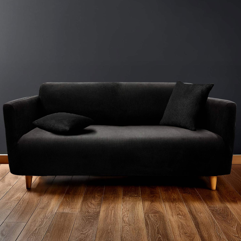 Ελαστικό Κάλυμμα Καναπέ (225-245x86-105) L-C Sacha Noir 1612928