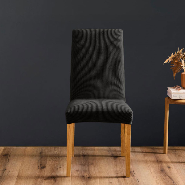 Ελαστικό Κάλυμμα Καρέκλας Τραπεζαρίας (40-50x45-55) L-C Sacha Noir 1612934