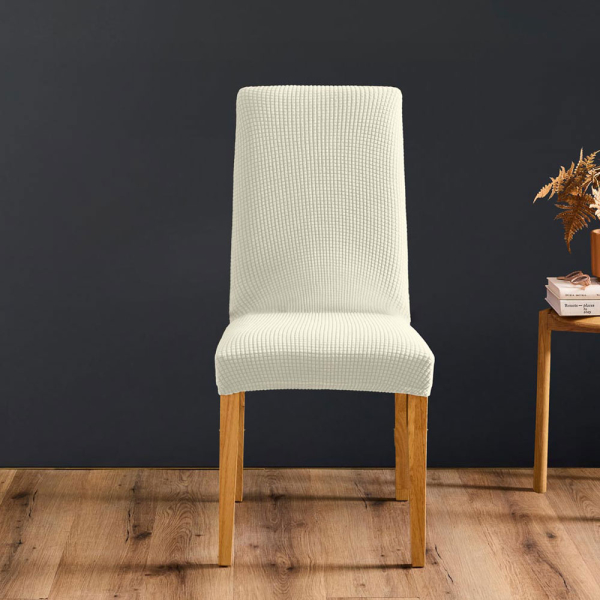 Ελαστικό Κάλυμμα Καρέκλας Τραπεζαρίας (40-50x45-55) L-C Sacha Blanc 1612935