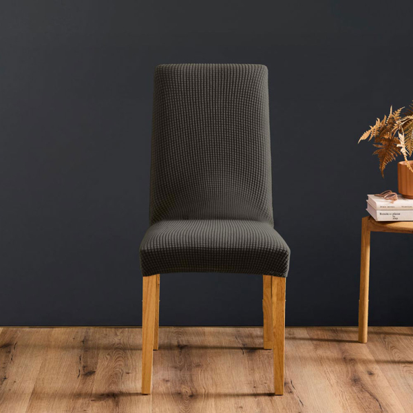 Ελαστικό Κάλυμμα Καρέκλας Τραπεζαρίας (40-50x45-55) L-C Sacha Anthracite 1612936