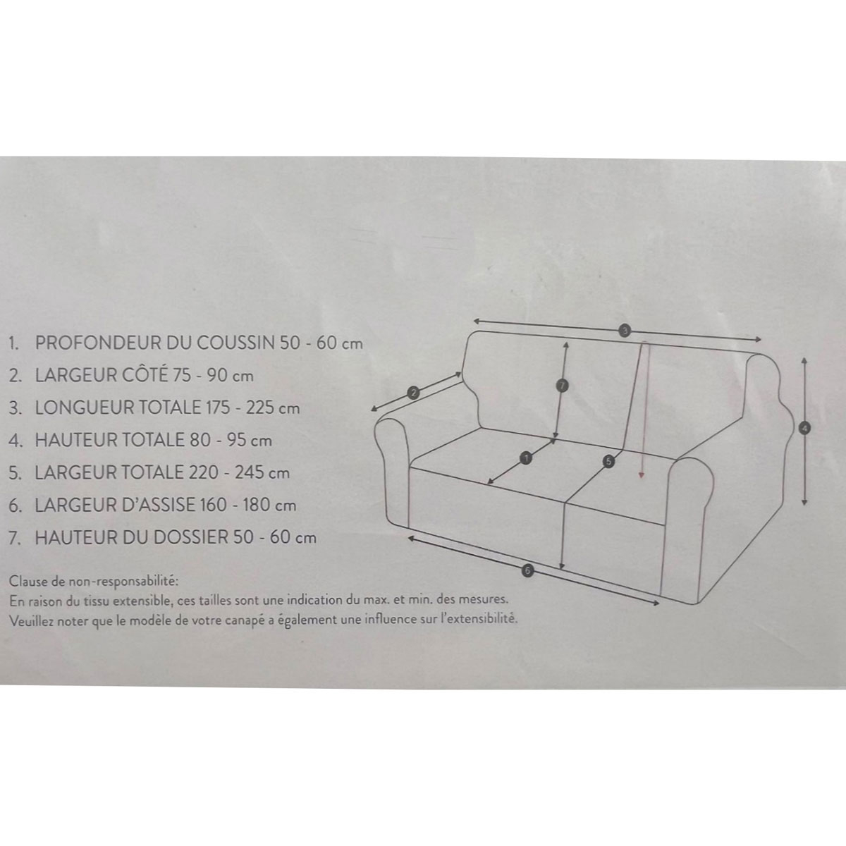 Ελαστικό Κάλυμμα Καναπέ Μπουκλέ (225-245X80-95) L-C Laina Naturel 1612939 Home Λευκά Είδη Σαλονιού Ριχτάρια Spitishop
