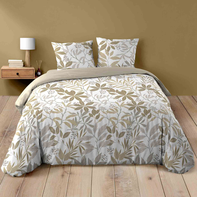 Παπλωματοθήκη Υπέρδιπλη (240x220) 2 Όψεων + Διακοσμητικές Μαξιλαροθήκες L-C Voltine Miel 1645136