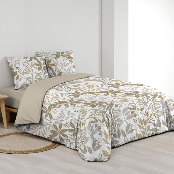 Παπλωματοθήκη Υπέρδιπλη (240x220) 2 Όψεων + Διακοσμητικές Μαξιλαροθήκες L-C Voltine Miel 1645136