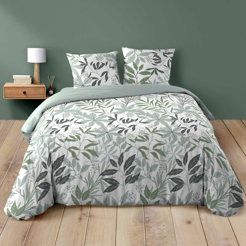 Παπλωματοθήκη Υπέρδιπλη (240x220) 2 Όψεων + Διακοσμητικές Μαξιλαροθήκες L-C Voltine Sauge 1645137