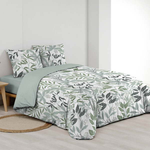 Παπλωματοθήκη Υπέρδιπλη (240x220) 2 Όψεων + Διακοσμητικές Μαξιλαροθήκες L-C Voltine Sauge 1645137