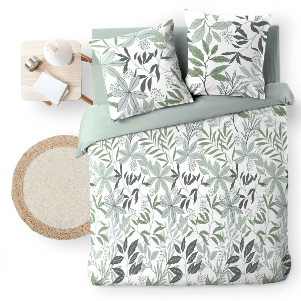 Παπλωματοθήκη Υπέρδιπλη (240x220) 2 Όψεων + Διακοσμητικές Μαξιλαροθήκες L-C Voltine Sauge 1645137