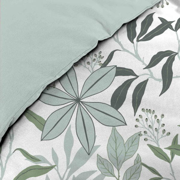 Παπλωματοθήκη Υπέρδιπλη (240x220) 2 Όψεων + Διακοσμητικές Μαξιλαροθήκες L-C Voltine Sauge 1645137