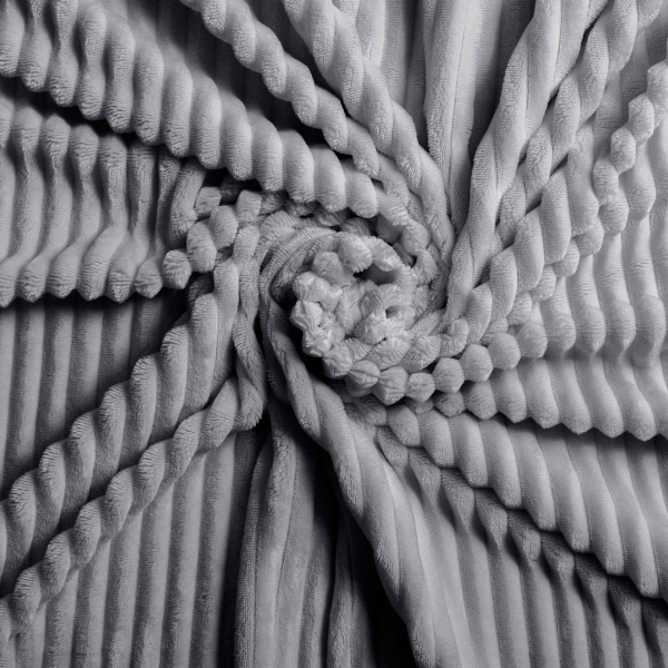 Παπλωματοθήκη Fleece Υπέρδιπλη (240x220) + Διακοσμητικές Μαξιλαροθήκες L-C Veloutea Anthracite 1645196