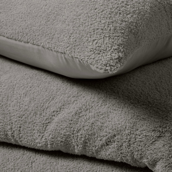 Παπλωματοθήκη Fleece Υπέρδιπλη (220x240) + Διακοσμητικές Μαξιλαροθήκες L-C Helena Anthracite 1645200