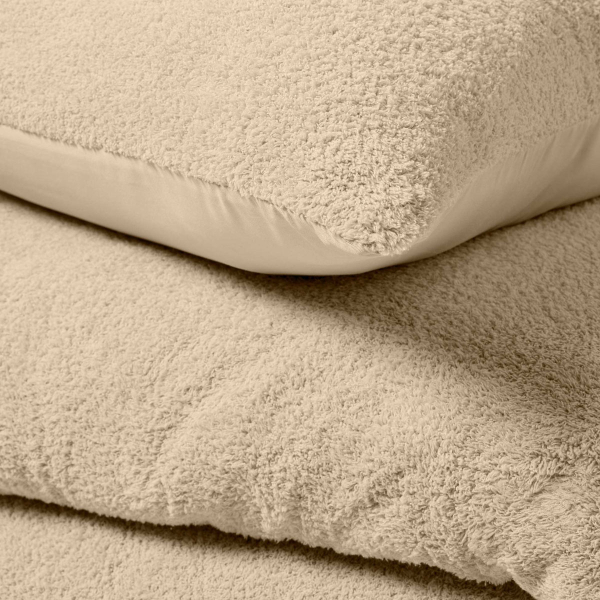 Παπλωματοθήκη Fleece Υπέρδιπλη (220x240) + Διακοσμητικές Μαξιλαροθήκες L-C Helena Sable 1645203