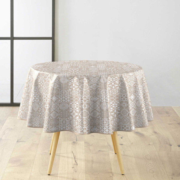 Πλαστικό Τραπεζομάντηλο Ροτόντα (Φ160) L-C Carella Blanc 1710844