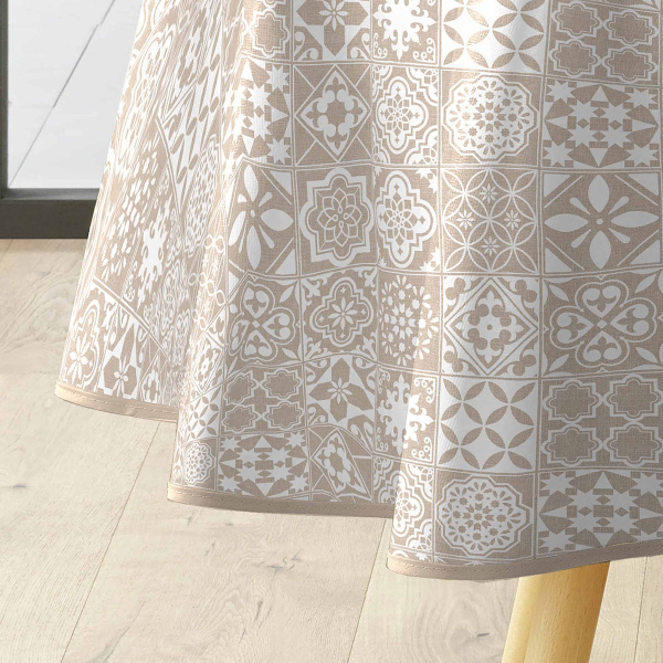 Πλαστικό Τραπεζομάντηλο Ροτόντα (Φ160) L-C Carella Blanc 1710844