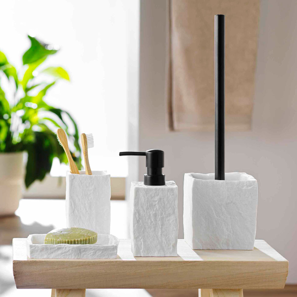 Ποτηροθήκη Μπάνιου (6.5x6.6x11.5) L-C Stony Blanc 1802249