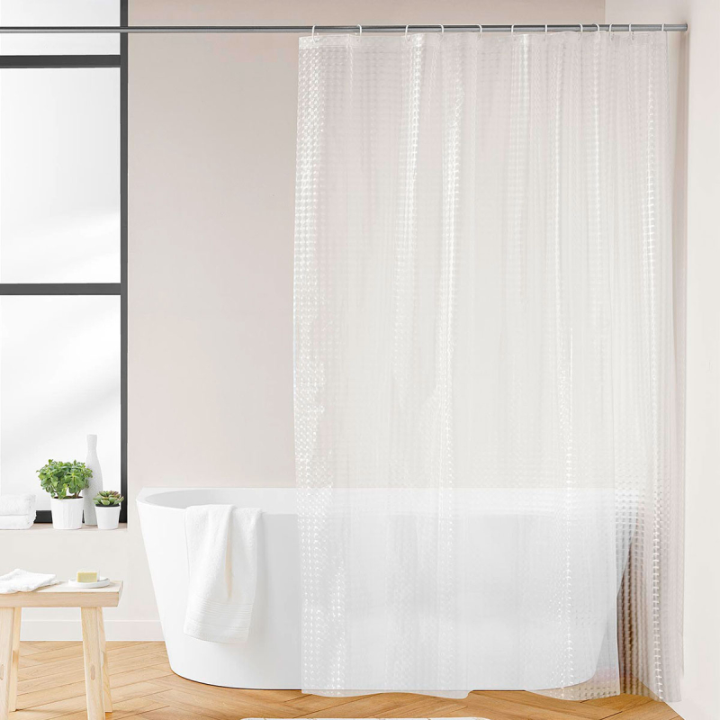 Κουρτίνα Μπάνιου Πλαστική (180x200) Με Κρίκους L-C Eva 1802275