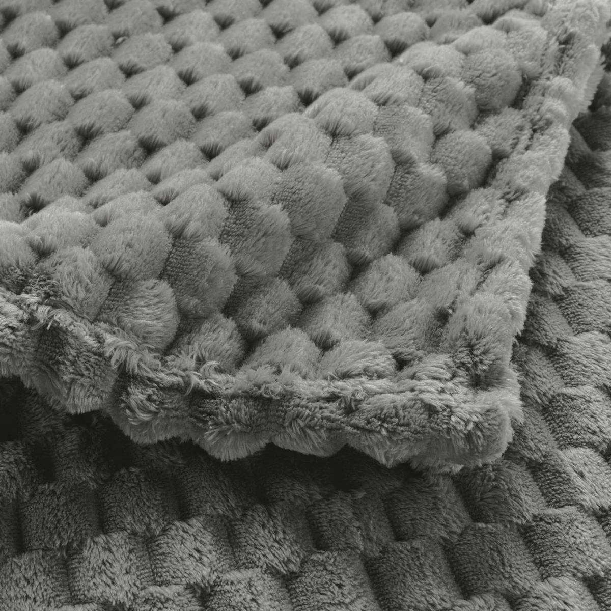 Κουβέρτα Καναπέ Fleece (125X150) L-C Mini Frosty Gris 1612811 Home Λευκά Είδη Σαλονιού Κουβέρτες Spitishop