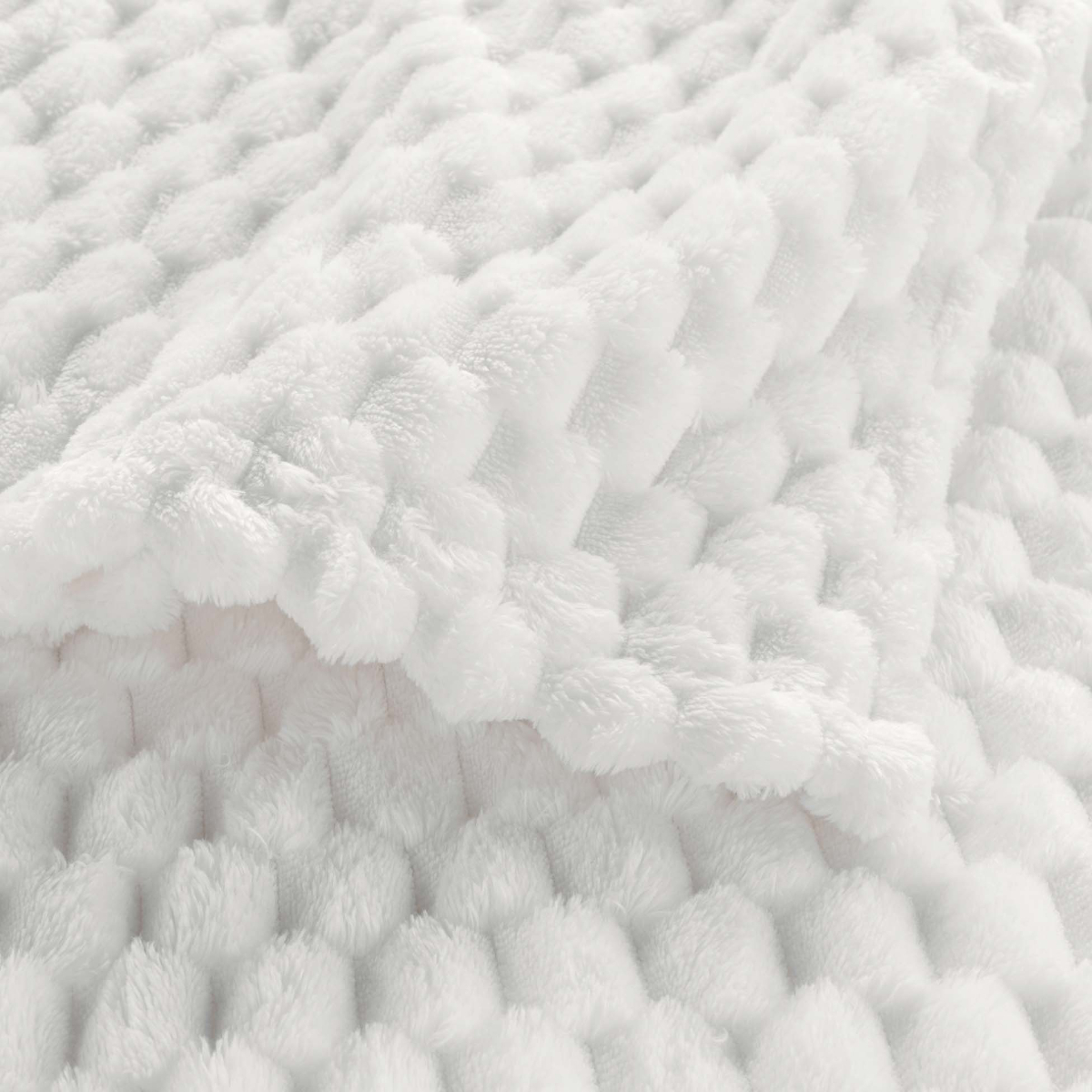 Κουβέρτα Καναπέ Fleece (125X150) L-C Mini Frosty Naturel 1612814 Home Λευκά Είδη Σαλονιού Κουβέρτες Spitishop