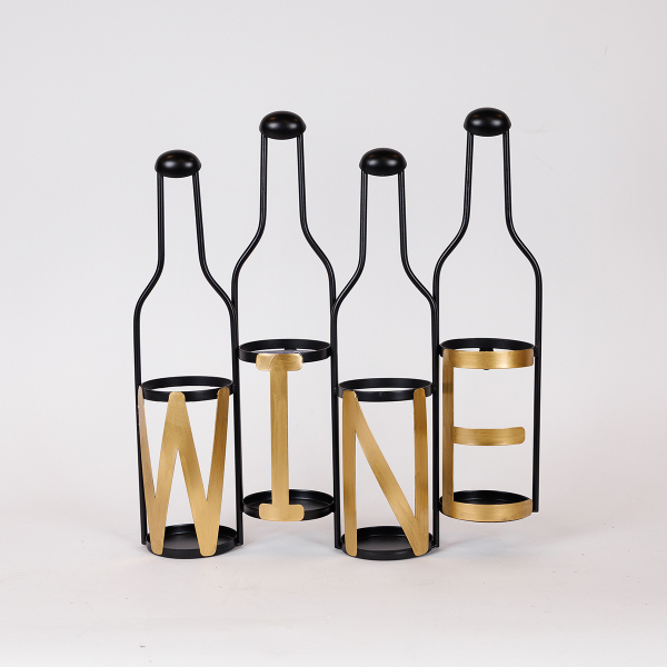 Μπουκαλοθήκη Τοίχου 4 Θέσεων (43.5x11x46.5) Estheti 819-00364