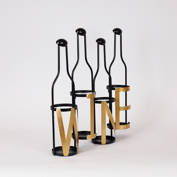 Μπουκαλοθήκη Τοίχου 4 Θέσεων (43.5x11x46.5) Estheti 819-00364