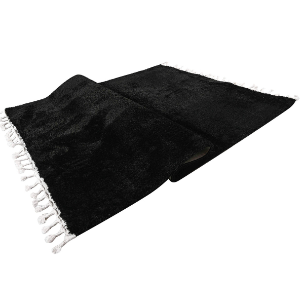 Χαλί (133x190) Polcarpet Silky Shaggy Black