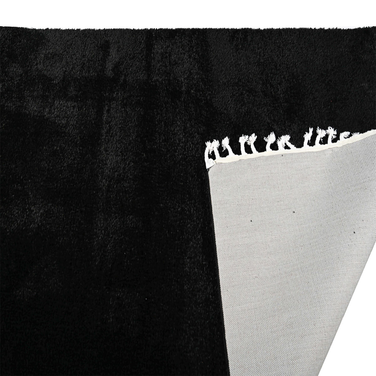 Χαλί (133X190) Polcarpet Silky Shaggy Black Home Χαλιά Σαλονιού Spitishop