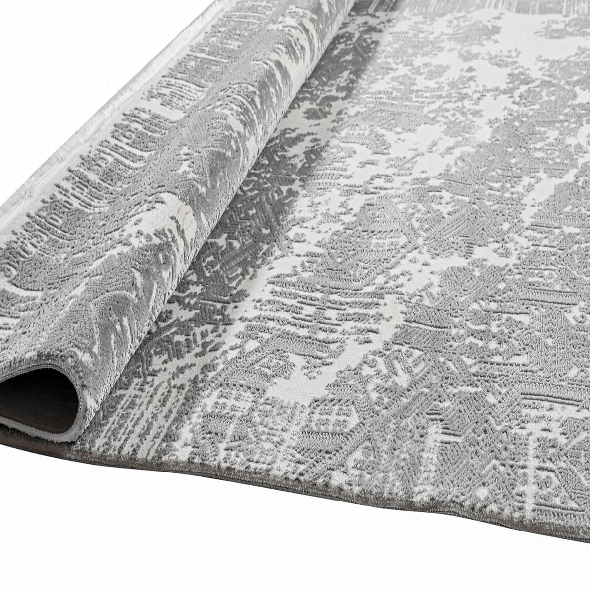 Χαλί (200X290) Polcarpet Platinum 7747 White Grey Home Χαλιά Σαλονιού Spitishop