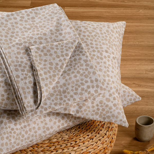 Σεντόνι Μονό Με Λάστιχο + Μαξιλαροθήκη (Σετ) Melinen Ultra Line Mini Olga Beige