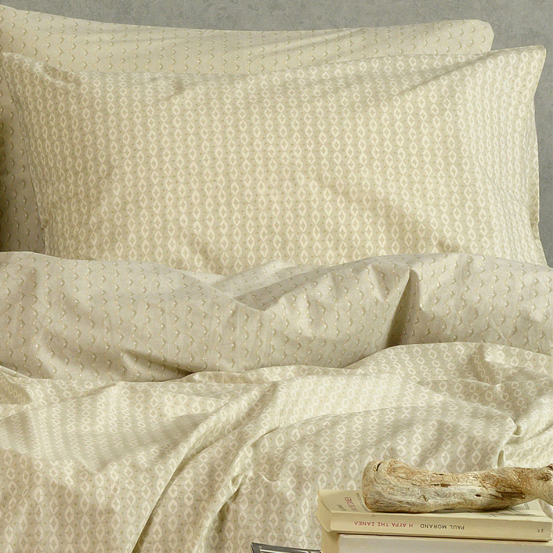Ζεύγος Μαξιλαροθήκες (50x70) Melinen Casual Line Layla Beige