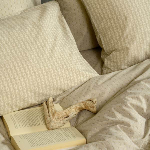 Ζεύγος Μαξιλαροθήκες (50x70) Melinen Casual Line Layla Beige